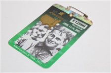 2002 Masters Tournament SERIES Badge #R12090 - Tiger Woods Winner