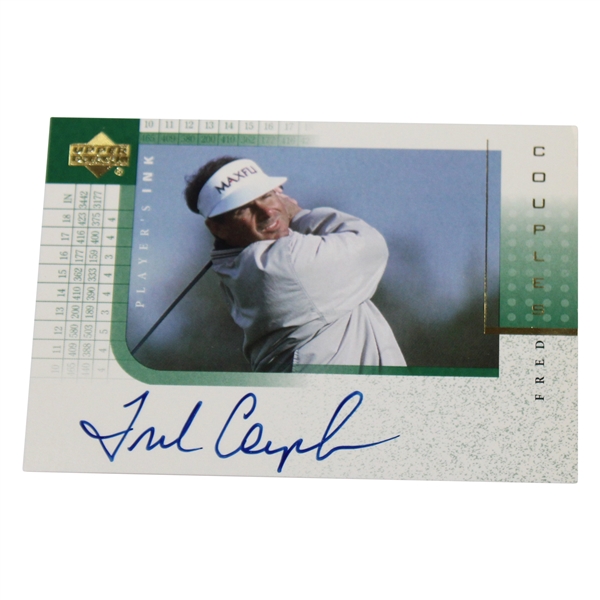 Fred Couples Signed 2001 Upper Deck Players Ink Card