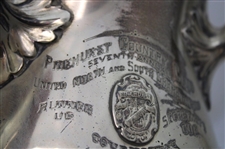 1907 Pinehurst CC North & South Amateur Runner Up Secretary's Cup Three Handle Sterling Silver Trophy