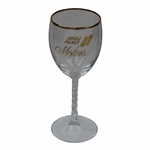 c.1970s Arnold Palmer Motors Latrobe Dealership Twisty Stem Champagne Glass