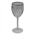 c.1970's Arnold Palmer Motors Latrobe Dealership Twisty Stem Champagne Glass