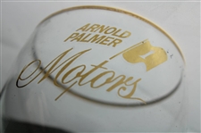 c.1970's Arnold Palmer Motors Latrobe Dealership Twisty Stem Champagne Glass