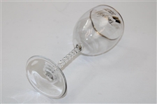 c.1970's Arnold Palmer Motors Latrobe Dealership Twisty Stem Champagne Glass