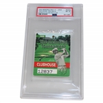 1999 The Memorial Tournament at Muirfield Village Patron Badge Tiger PGA Win #9 PSA NM-MT 8