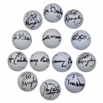 Moody, Murphy, Graham, Bolt, & others Signed Golf Balls (13 Total) JSA ALOA