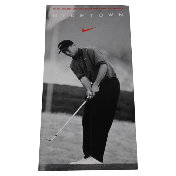 1996 Tiger Woods Niketown Oversize Golf Card