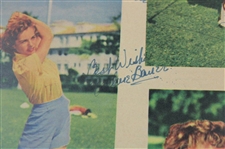 Marlene Bauer Hagge & Alice Bauer Signed Photo Collage JSA ALOA