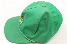 Tom Kite Signed White Callaway Hat w/Classic Green Masters Logo Rope Hat JSA ALOA