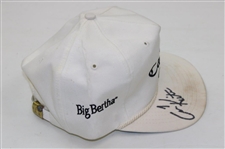 Tom Kite Signed White Callaway Hat w/Classic Green Masters Logo Rope Hat JSA ALOA