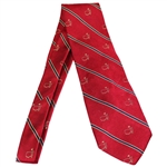 Augusta National Golf Club Red w/Thin Navy & Gold Stripes Masters Necktie