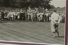 1928 Bobby Jones w/ Charles 'Chick' Evans Putting on Green Photo - Framed