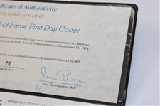 Ltd. Ed. World Golf Hall of Fame Opening Pinehurst FDC 1974 Grand Opening Ceremony w/ Silver Coin