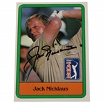 Jack Nicklaus Signed 1981 Donruss Golf Rookie Card #13 JSA ALOA