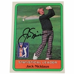Jack Nicklaus Signed 1981 Donruss Golf Statistical Leader Card JSA ALOA