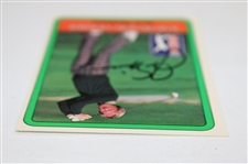 Jack Nicklaus Signed 1981 Donruss Golf Statistical Leader Card JSA ALOA
