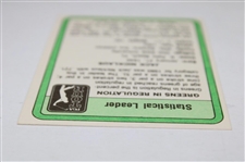 Jack Nicklaus Signed 1981 Donruss Golf Statistical Leader Card JSA ALOA
