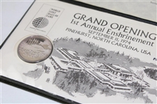 World Golf Hall Of Fame Pinehurst FDC 1974 Grand Opening Ceremony With Coin