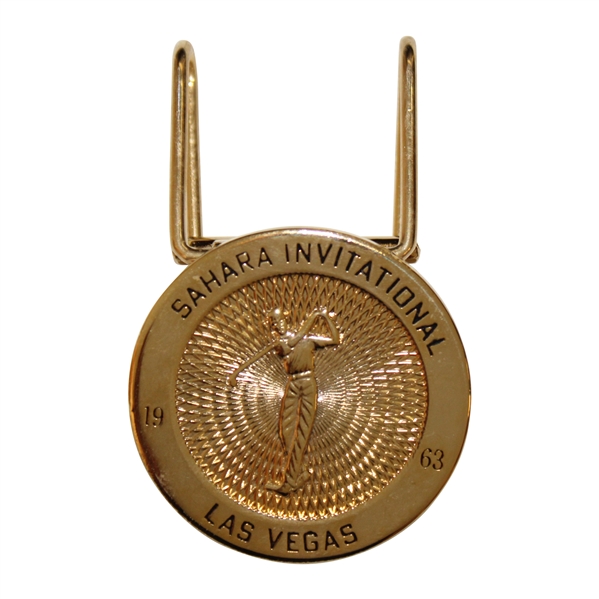 1963 Sahara Invitational Money Clip - Jack Nicklaus Winner - John Derr Collection