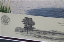 2010 US Open Pebble Beach 9th Hole LTD ED Print #539/1250 By Artist Linda Hartough w/Certificate