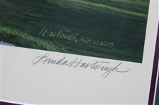 2010 US Open Pebble Beach 9th Hole LTD ED Print #539/1250 By Artist Linda Hartough w/Certificate