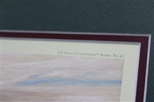 2010 US Open Pebble Beach 9th Hole LTD ED Print #539/1250 By Artist Linda Hartough w/Certificate