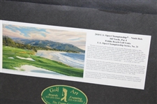 2010 US Open Pebble Beach 9th Hole LTD ED Print #539/1250 By Artist Linda Hartough w/Certificate