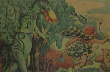 1925 Perils Of Early Golf Silence at The Tee Print Signed by Artist Duff