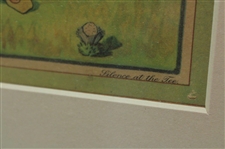 1925 Perils Of Early Golf Silence at The Tee Print Signed by Artist Duff