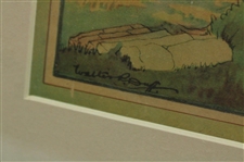 1925 Perils Of Early Golf Silence at The Tee Print Signed by Artist Duff