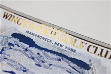 1974 US Open at Winged Foot Golf Club Course Map Tray/Dish
