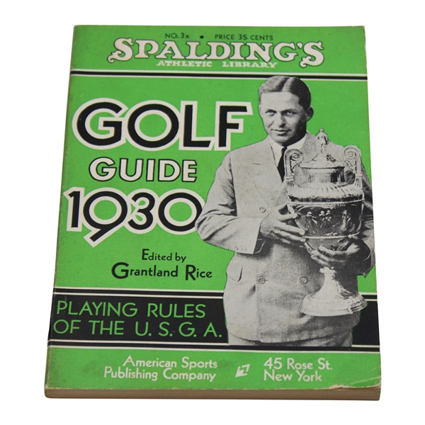 1930 Spaldings Athletic Library No 3X Book
