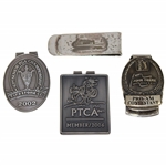 John Deere Pro Am, 2002 Senior PGA. 2006 PTCA & The Old Course St. Andrews Money Clips
