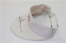 Arnold Palmer Signed White Toyota Golf Visor JSA ALOA