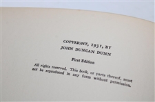 1931 'Natural Golf' Book by John Duncan Dunn