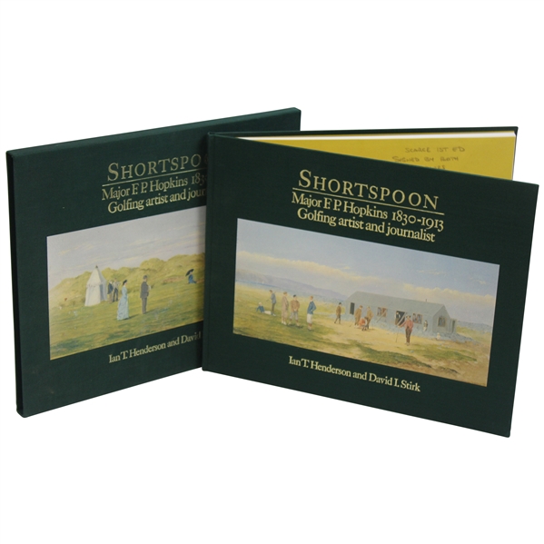1984 First Ltd Ed 353/750 Shortspoon Major F. P. Hopkins 1830-1913 Golfing Artist And Journalist Signed By Authors Henderson & Stirk