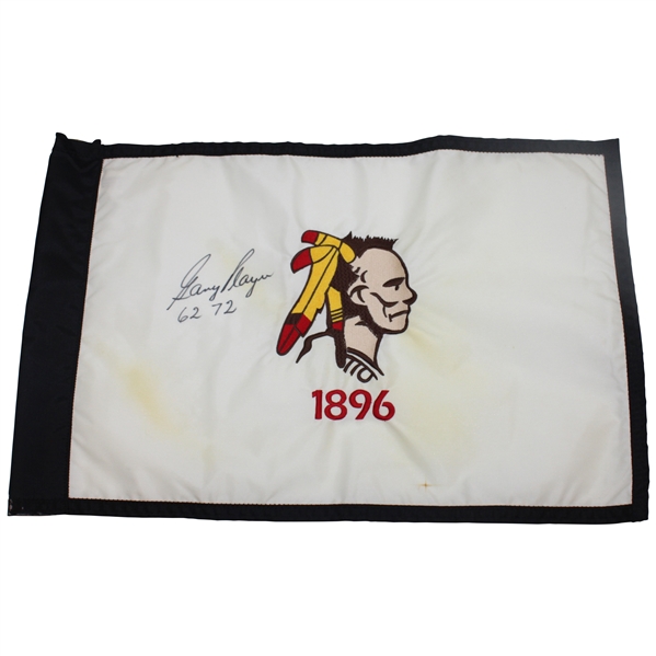 Gary Player Aronimink GC Flag w/62 & 72 - Site of 1962 PGA Championship Win JSA ALOA