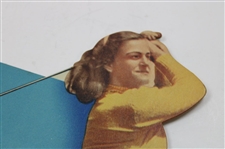 c.1940's Babe Zaharias Wilson 'Golf Clubs For Women' Standup Cardboard Point of Sale Display