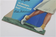 c.1940's Babe Zaharias Wilson 'Golf Clubs For Women' Standup Cardboard Point of Sale Display