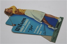 c.1940's Babe Zaharias Wilson 'Golf Clubs For Women' Standup Cardboard Point of Sale Display
