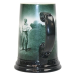 Pre-1906 Lenox Green Painted Golf Scene Stein/Mug