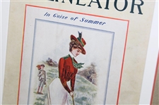 1900 The Delineator Magazine Golf Theme Cover - Framed