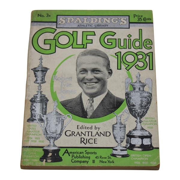 1931 Spaldings Athletic Library No 3X Book