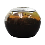 Royal Doulton Kingsware Match Holder with Sterling Silver Top Striker