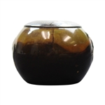 Royal Doulton Kingsware Match Holder with Sterling Silver Top Striker