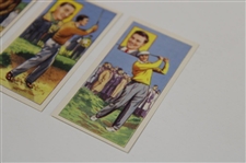 Ben Hogan, Henry Cotton & Peter Thomson 1959 Top Flight Stars Cards - No. 3, No. 15 & No. 16