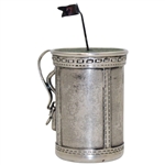 1920's Art Deco Silverplate Golf Bag Cigarette Holder - Derby S.P. Co. International S. Co.