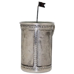 1920's Art Deco Silverplate Golf Bag Cigarette Holder - Derby S.P. Co. International S. Co.