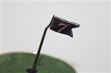 1920's Art Deco Silverplate Golf Bag Cigarette Holder - Derby S.P. Co. International S. Co.