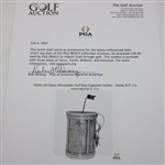 1920's Art Deco Silverplate Golf Bag Cigarette Holder - Derby S.P. Co. International S. Co.