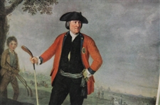 Red Coat Golfer w/Club Maker Stampings On RMS Queen Mary